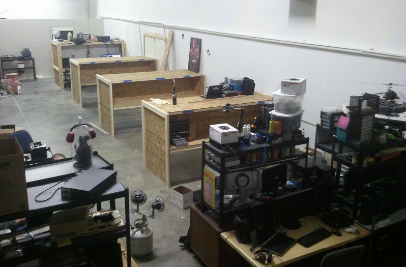 The desks at tT in Orem circa 2012